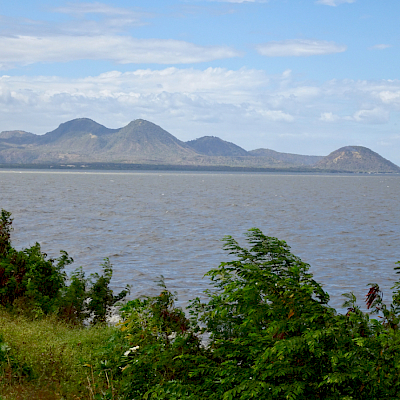Lago di Managua (Xolotlán) und Momotombo