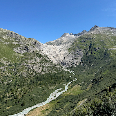 Das war mal der Rhone Gletscher
